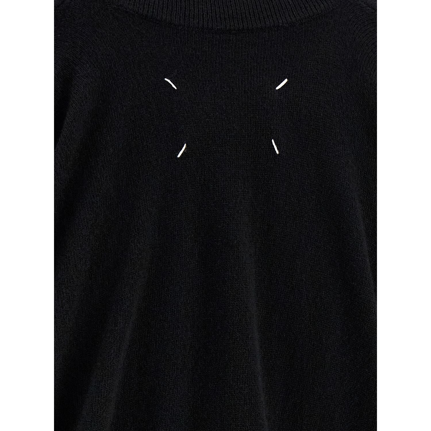 Maison Margiela Black Virgin Wool Cardigan