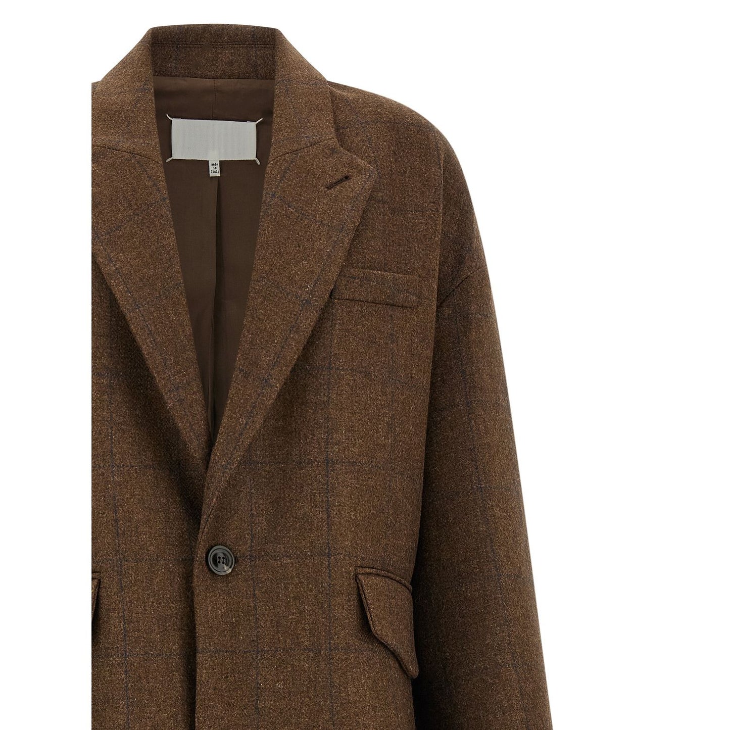Maison Margiela Brown Wool Coat