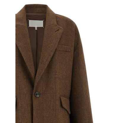Maison Margiela Brown Wool Coat