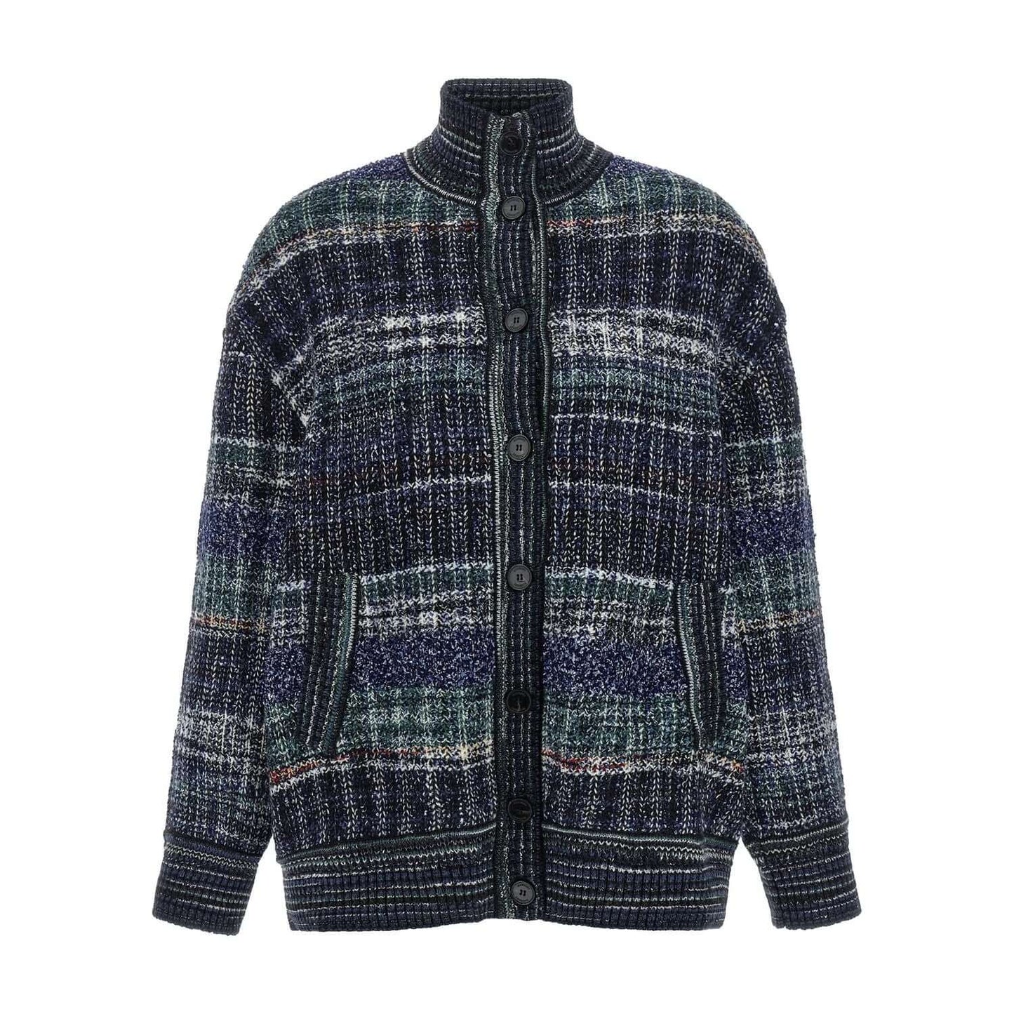Missoni Blue Wool Cardigan