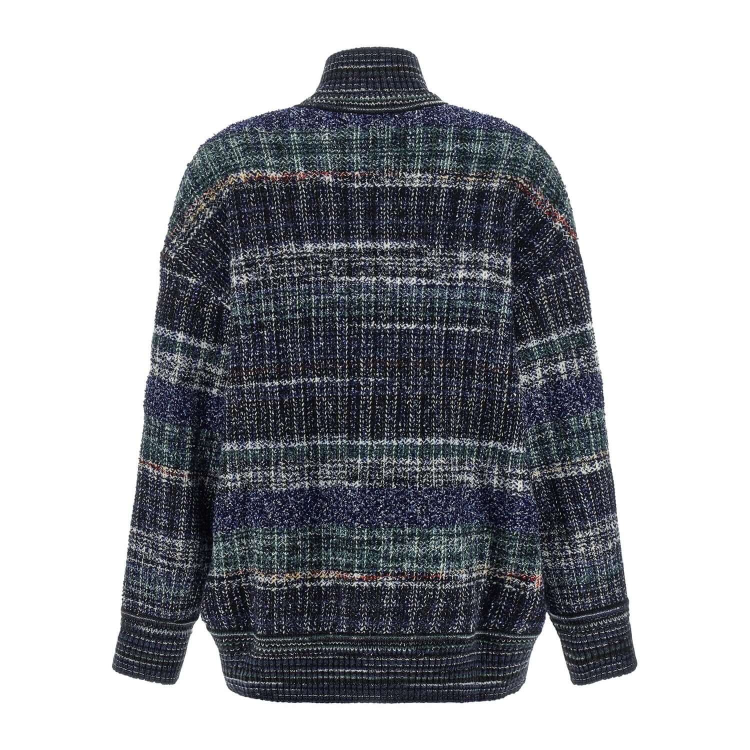 Missoni Blue Wool Cardigan