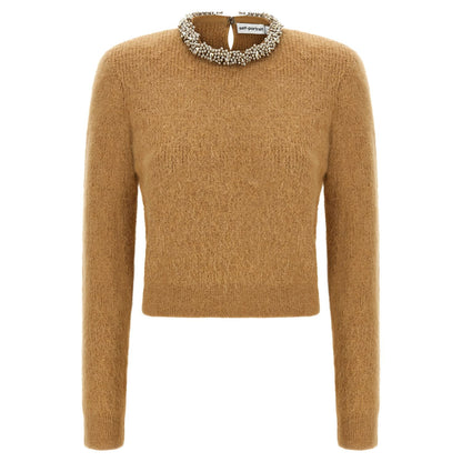 Self-Portrait Brown Polyester Cardigan