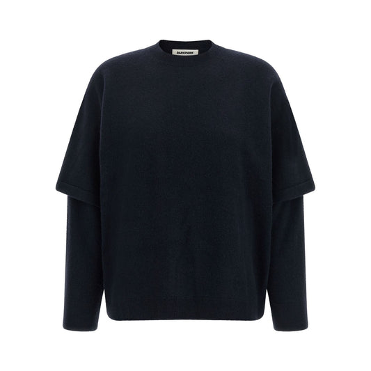 Darkpark Blue Merino Wool Cardigan