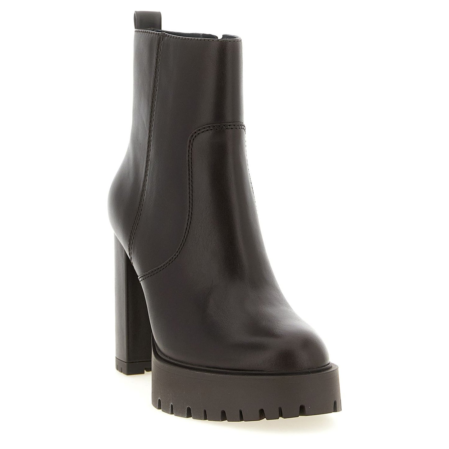 PINKO Brown Cowhide Ankle Boots