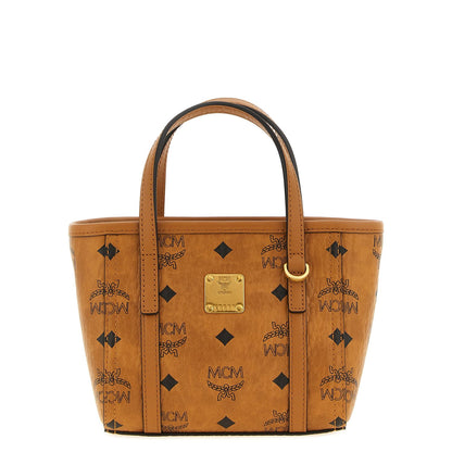 MCM Brown Polyethylene Tote Bag