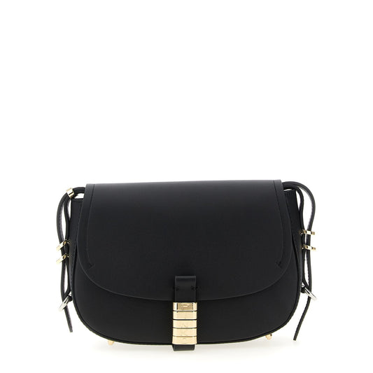 PINKO Black Calfskin Crossbody Bag