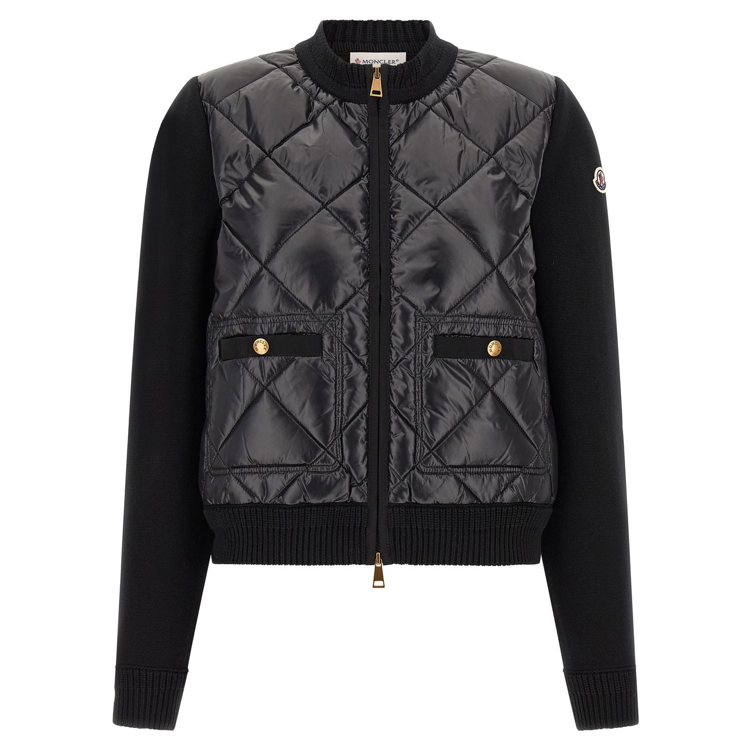 Moncler Black Polyamide Cardigan