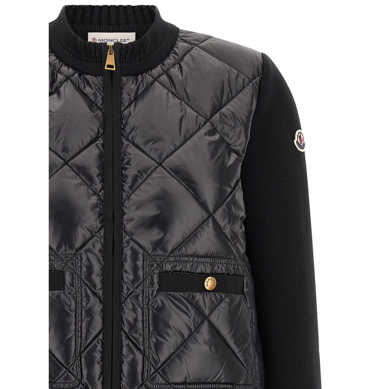 Moncler Black Polyamide Cardigan