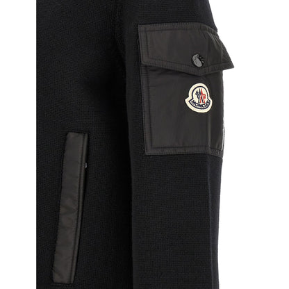 Moncler Black Polyamide Cardigan