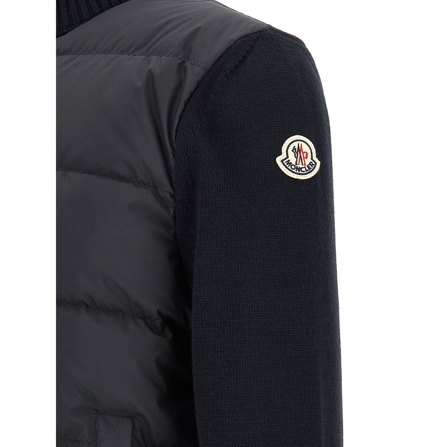 Moncler Blue Polyester Cardigan