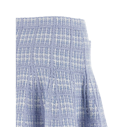 Self-Portrait Blue Cotton Long Skirt