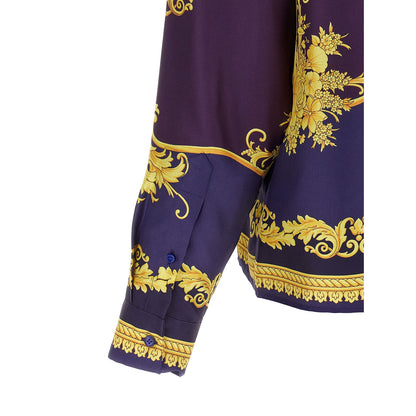 Versace Multicolor Silk Blouse