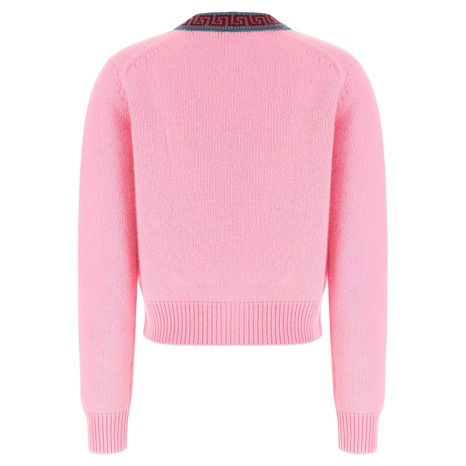 Versace Multicolor Virgin Wool Cardigan