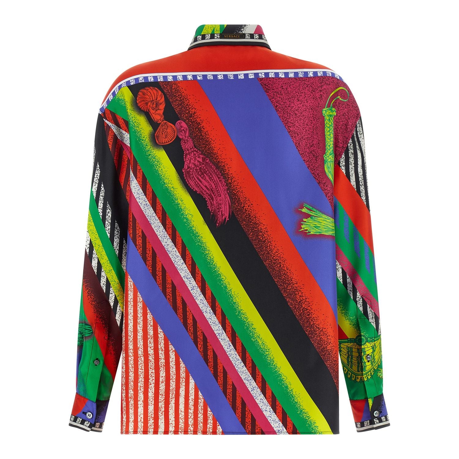 Versace Multicolor Silk Blouse