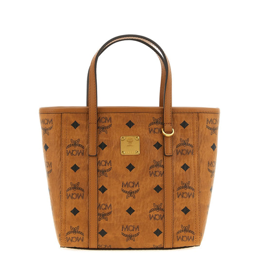 MCM Brown Polyethylene Tote Bag