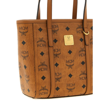 MCM Brown Polyethylene Tote Bag