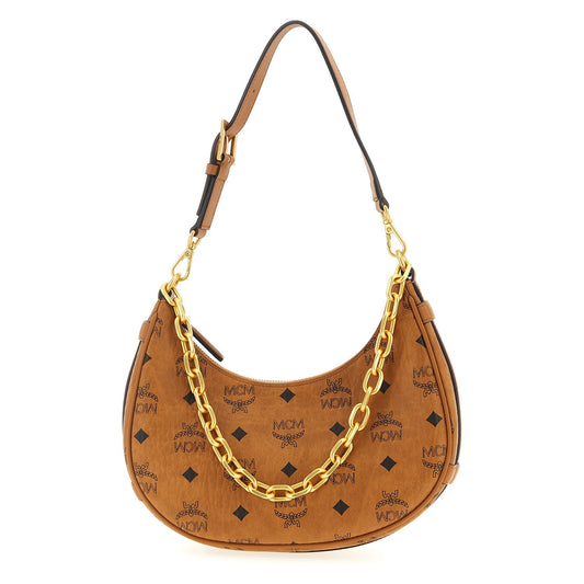 MCM Brown Polyethylene Shoulder Bag