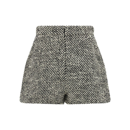 Versace Bicolor Virgin Wool Bermuda Shorts