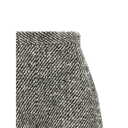 Versace Bicolor Virgin Wool Bermuda Shorts