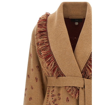 Alanui Beige Cashmere Cardigan