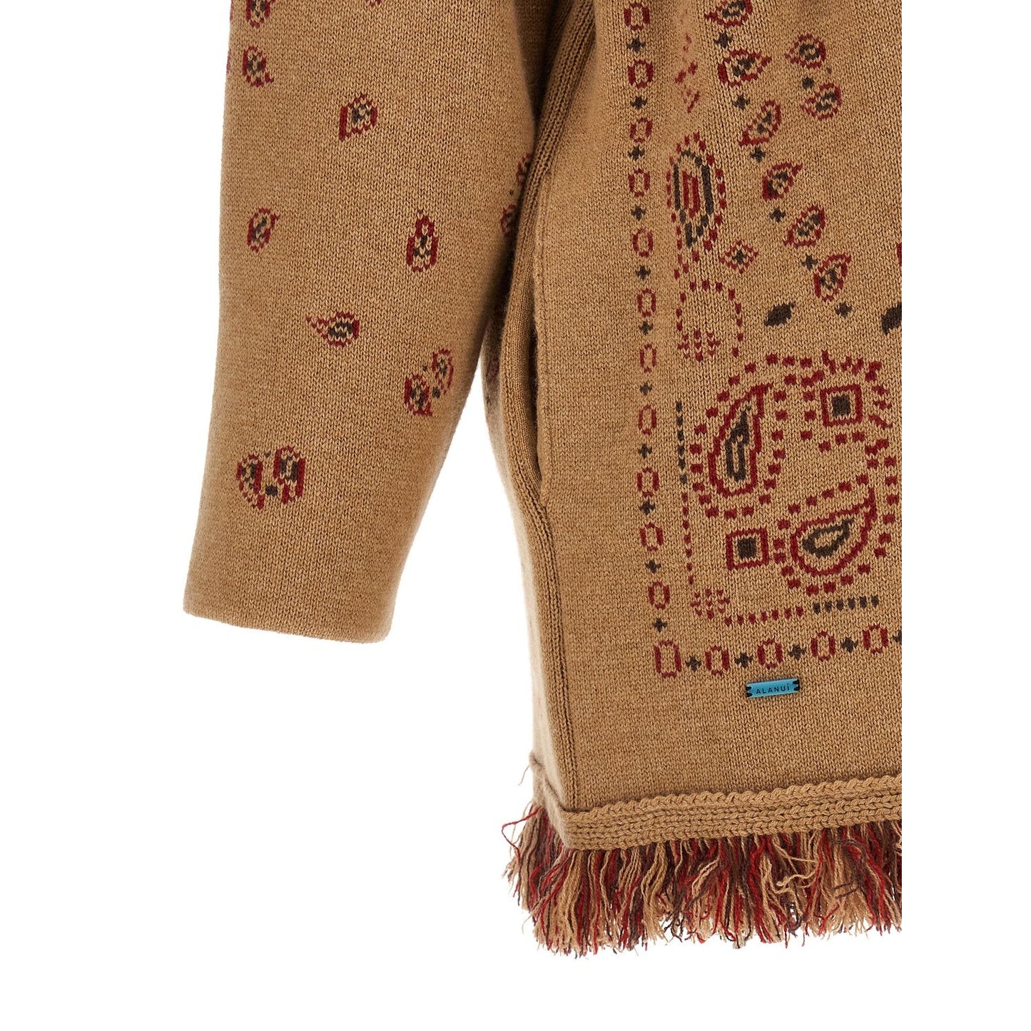 Alanui Beige Cashmere Cardigan