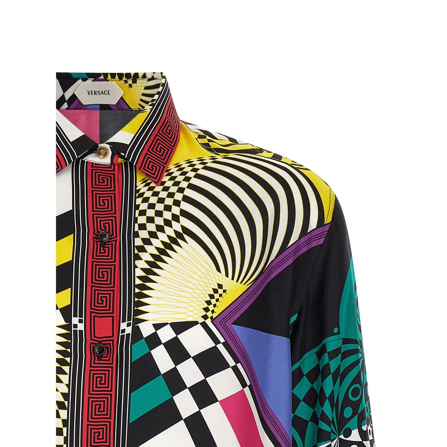 Versace Multicolor Silk Blouse