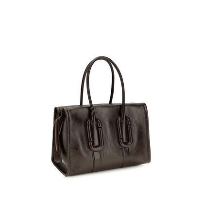 Marc Jacobs Brown Calf Leather Bos Taurus Handbag