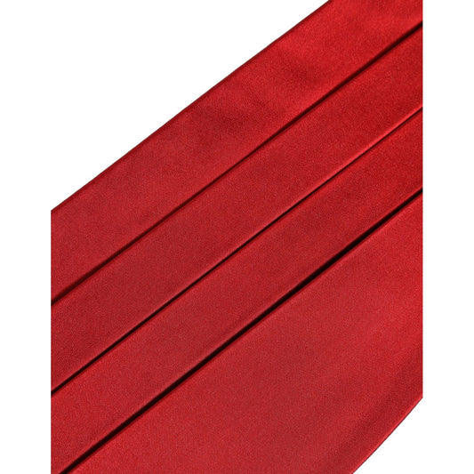 Dolce & Gabbana Red Men 100% Silk Belt Waist Cummerbund