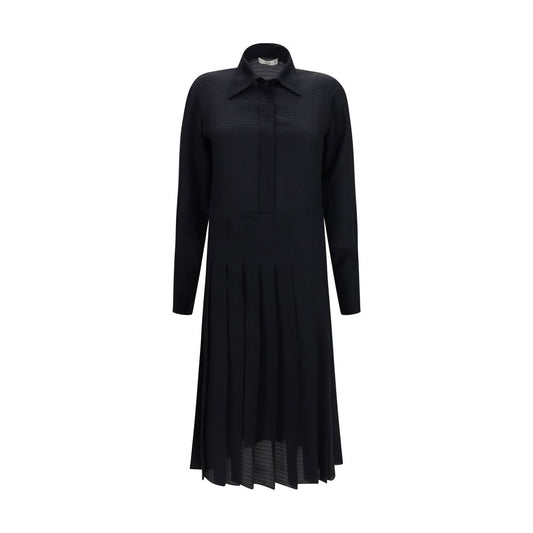 Fendi Black Silk Casual Dress
