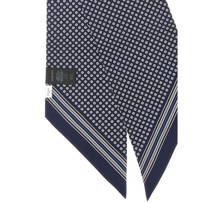 Saint Laurent Blue Silk Foulard