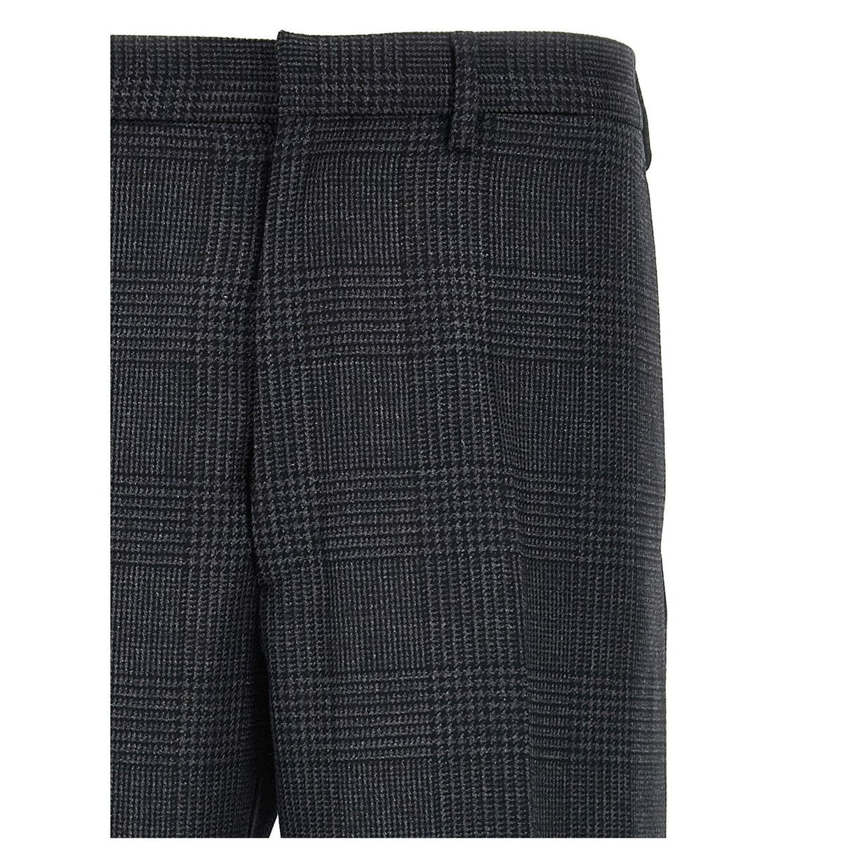 Prada Gray Virgin Wool Dress Pants
