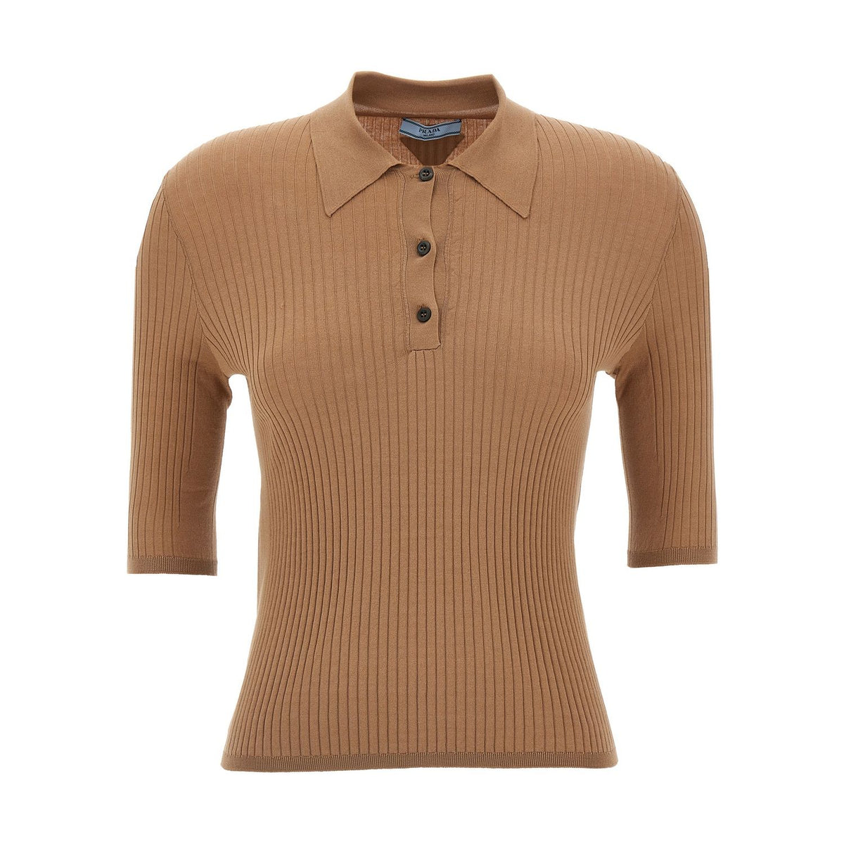 Prada Beige Cotton Polo Shirt
