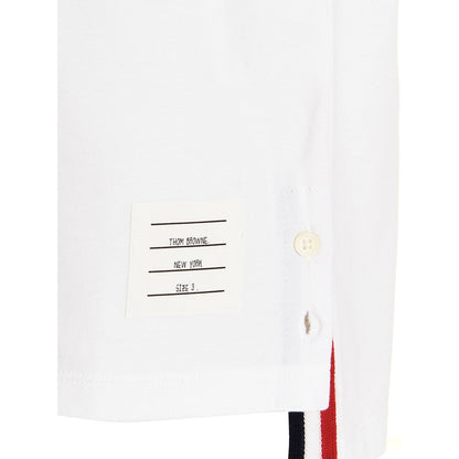 Thom Browne White Cotton T-Shirt