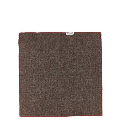 Brunello Cucinelli Brown Silk Scarf