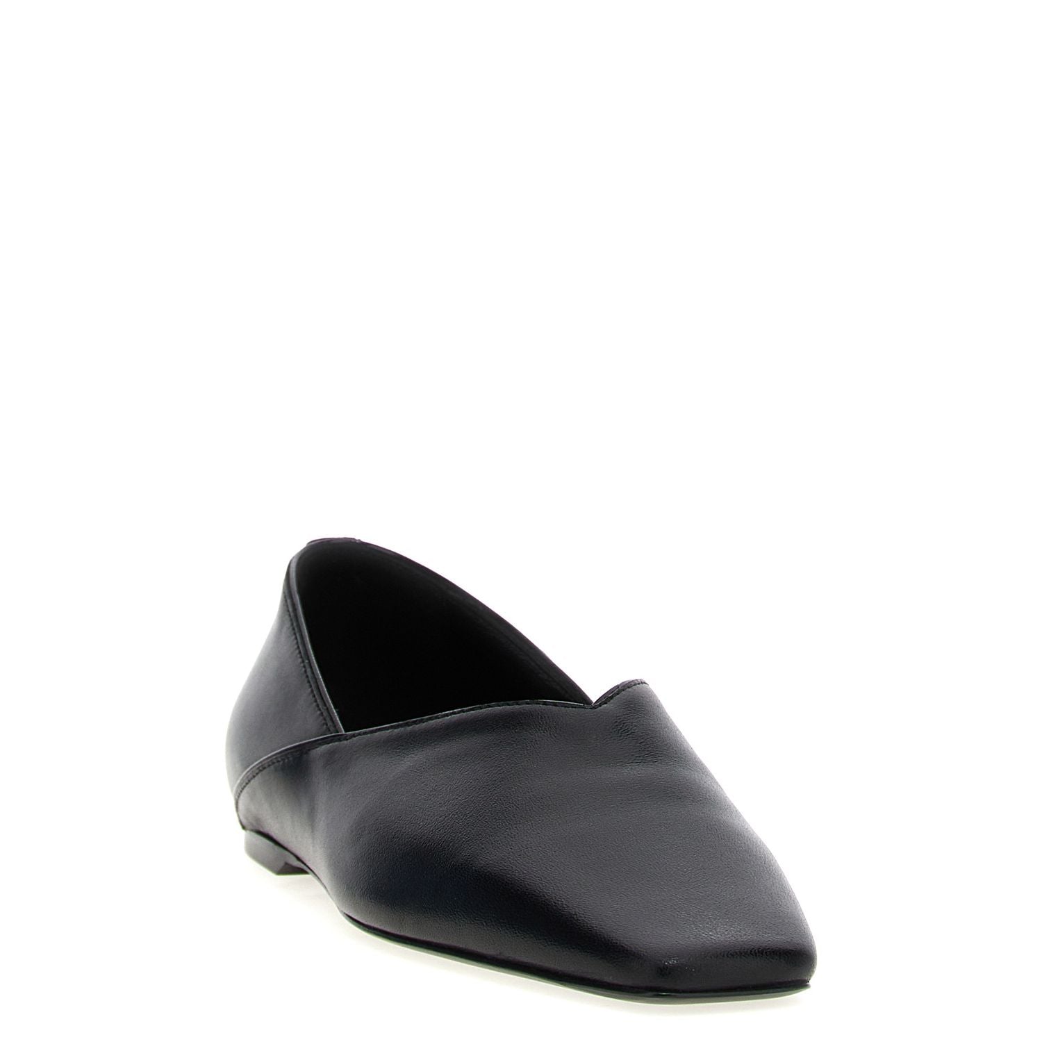 TOTEME Black Calfskin Ballet Flats
