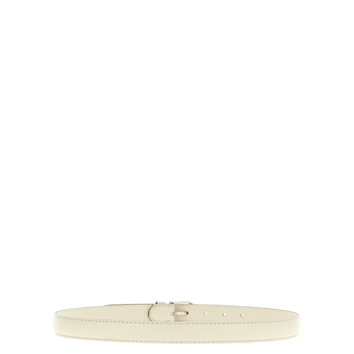 TOTEME White Leather Regular Belt