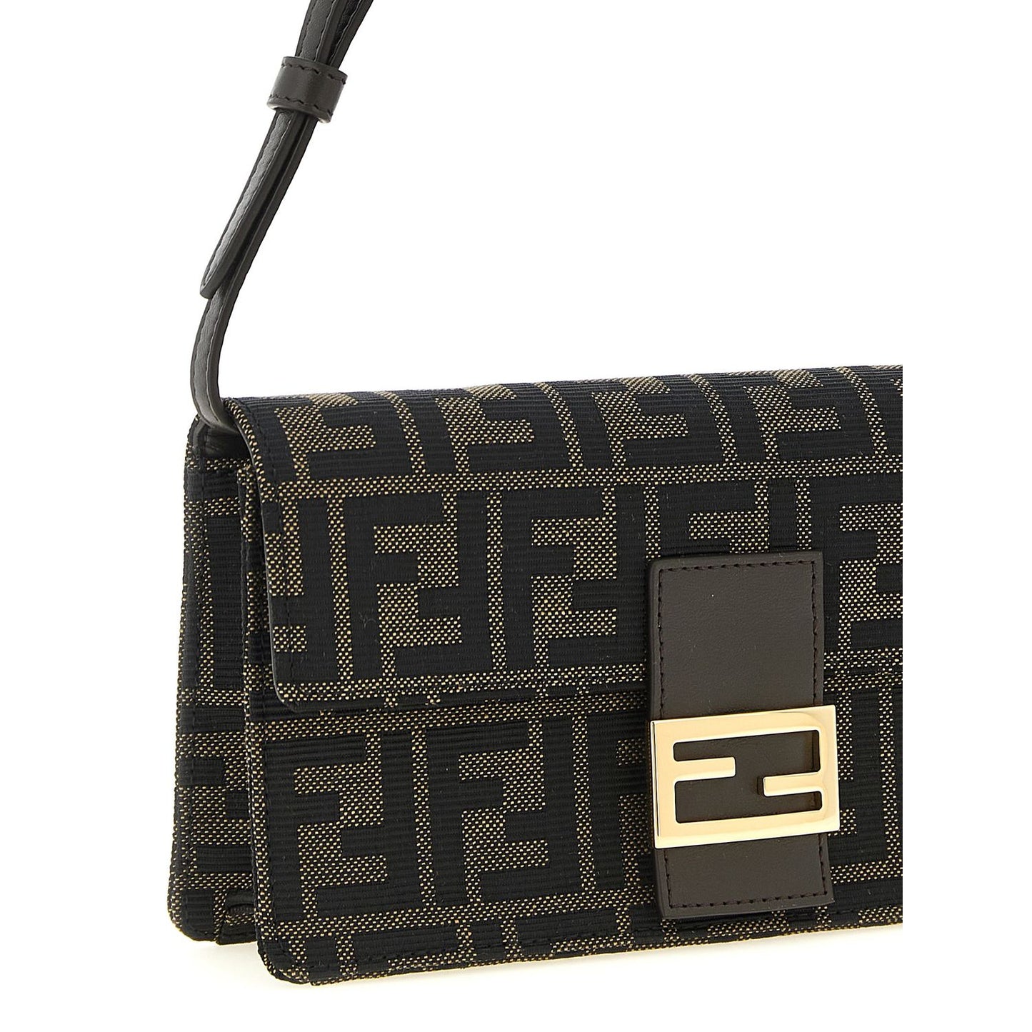 Fendi Brown Polyester Cardholder