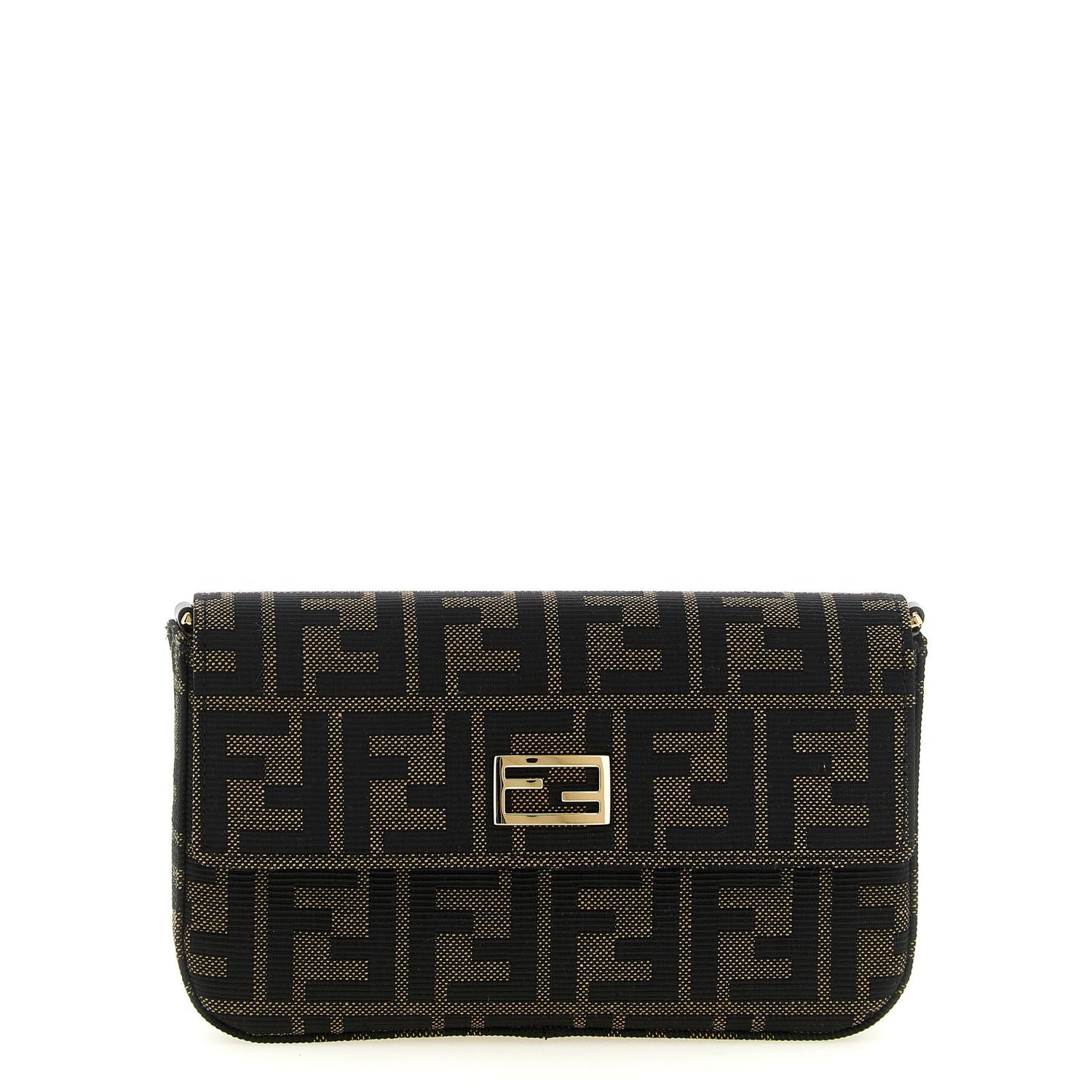 Fendi Brown Polyester Cardholder