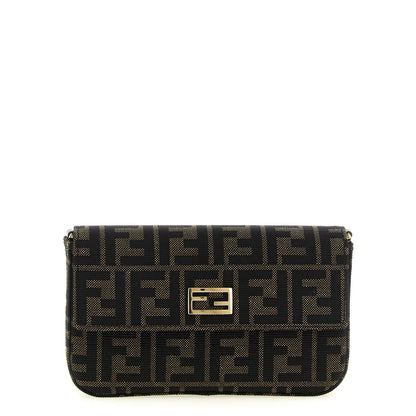 Fendi Brown Polyester Cardholder