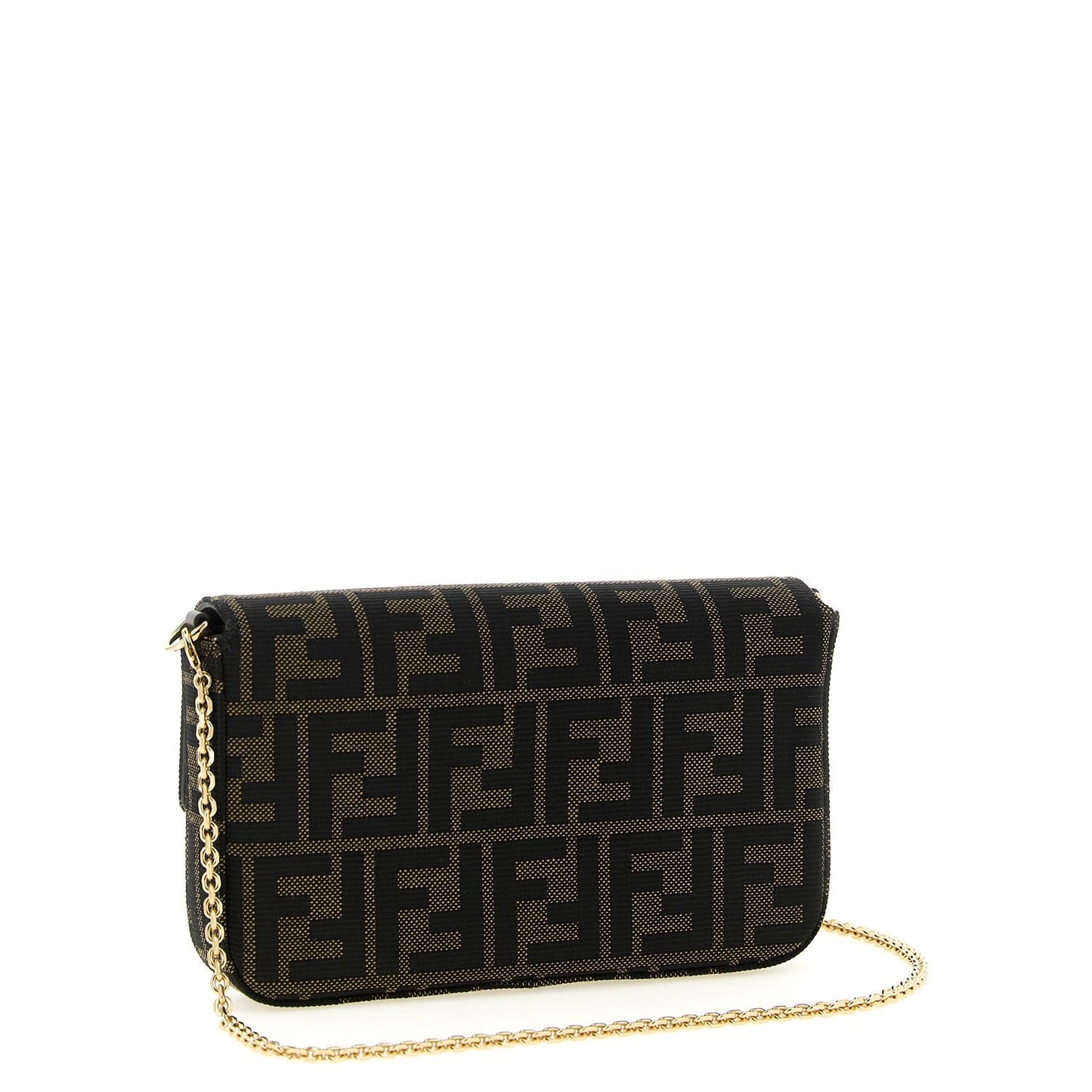 Fendi Brown Polyester Cardholder