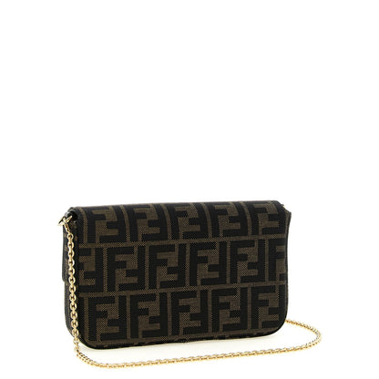 Fendi Brown Polyester Cardholder