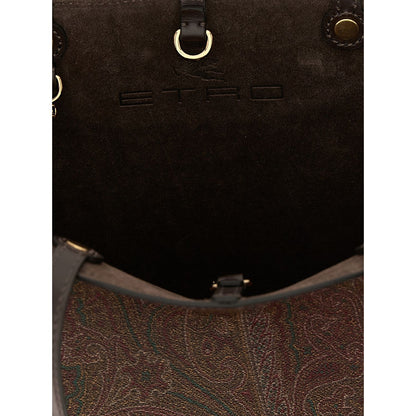 Etro Brown Cotton Tote Bag