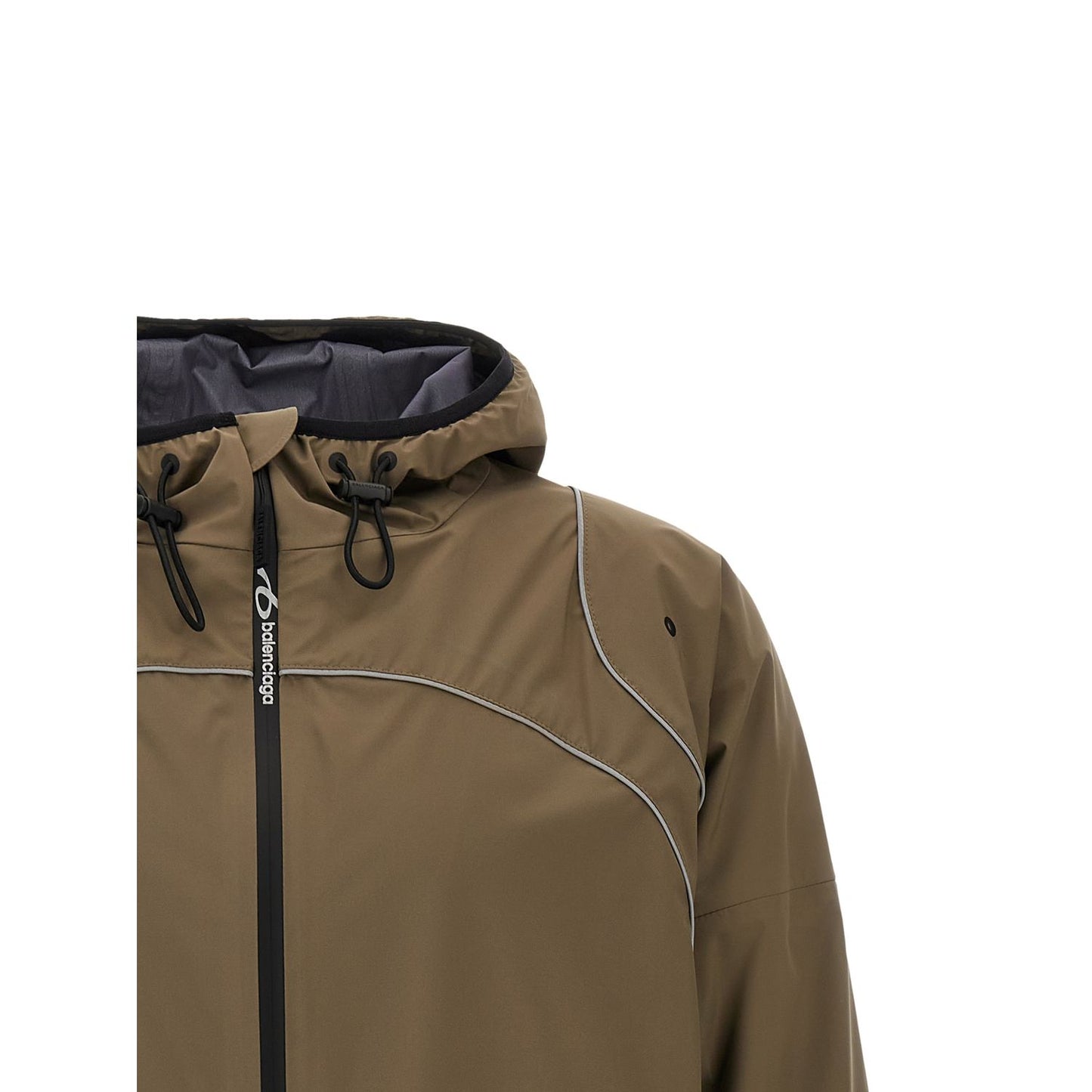 Balenciaga Gray Polyester Parka