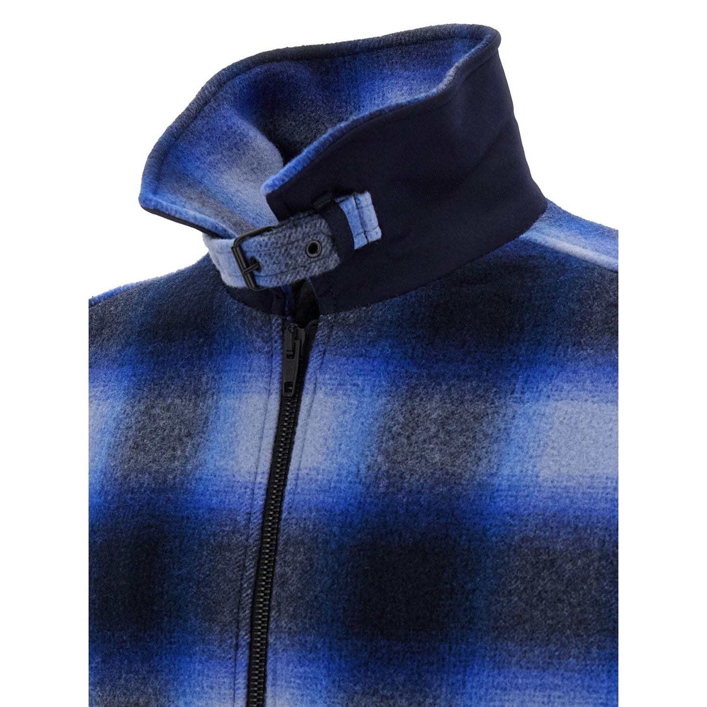 Balenciaga Blue Virgin Wool Bomber