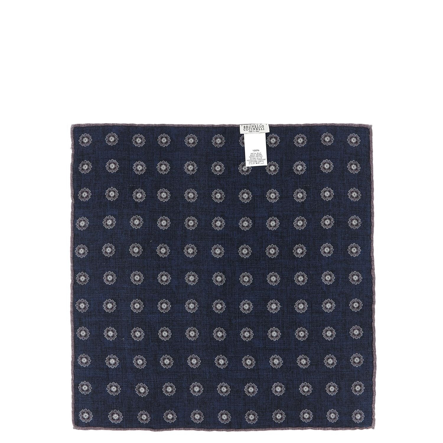 Brunello Cucinelli Multicolor Silk Pocket Square