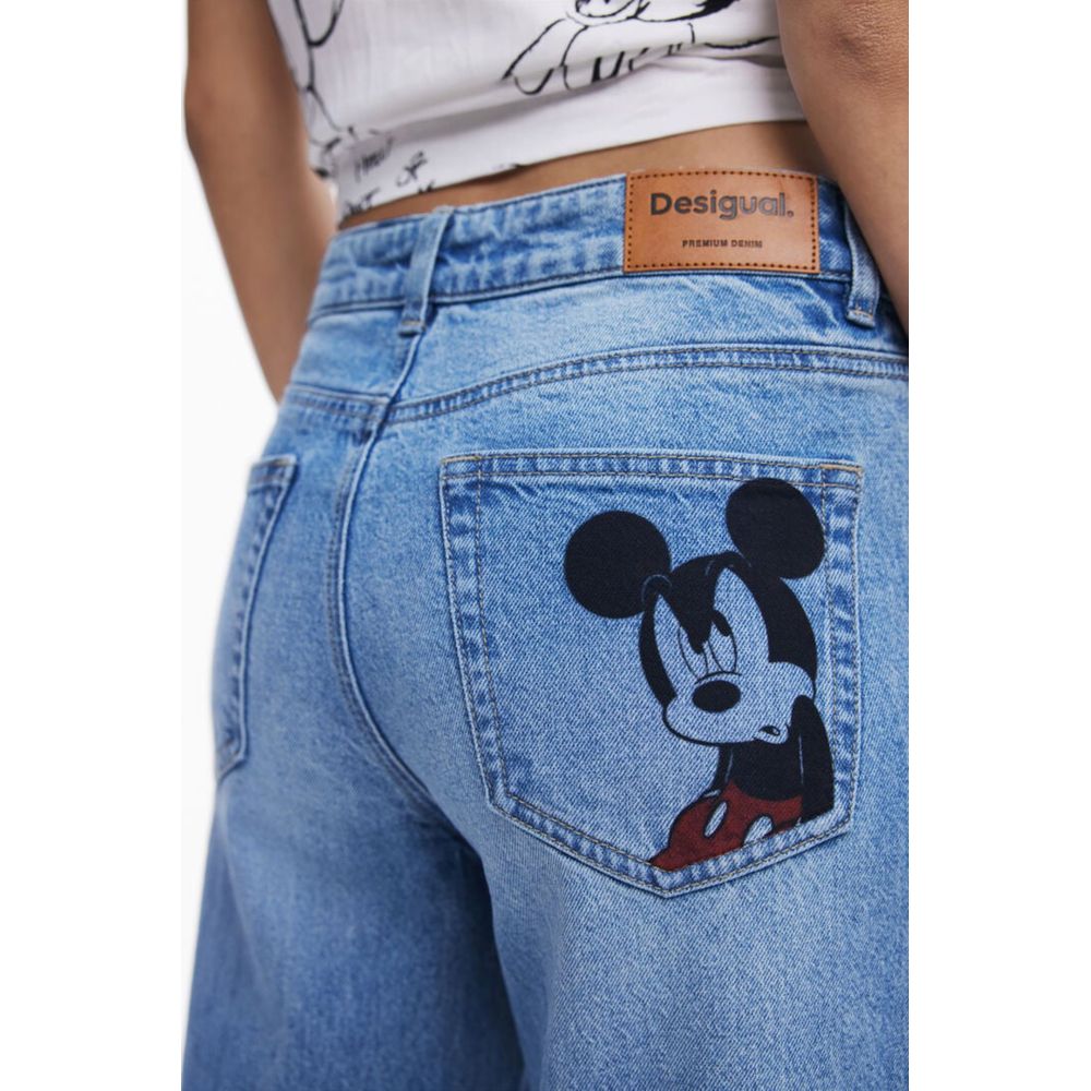 Desigual Azzurro Cotton Women's Jeans