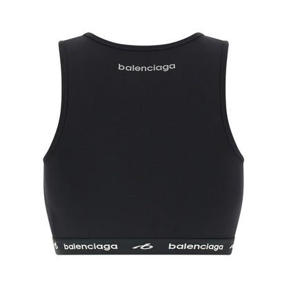 Balenciaga Black Polyamide Sport Bra