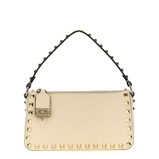Valentino Garavani White Calfskin Shoulder Bag