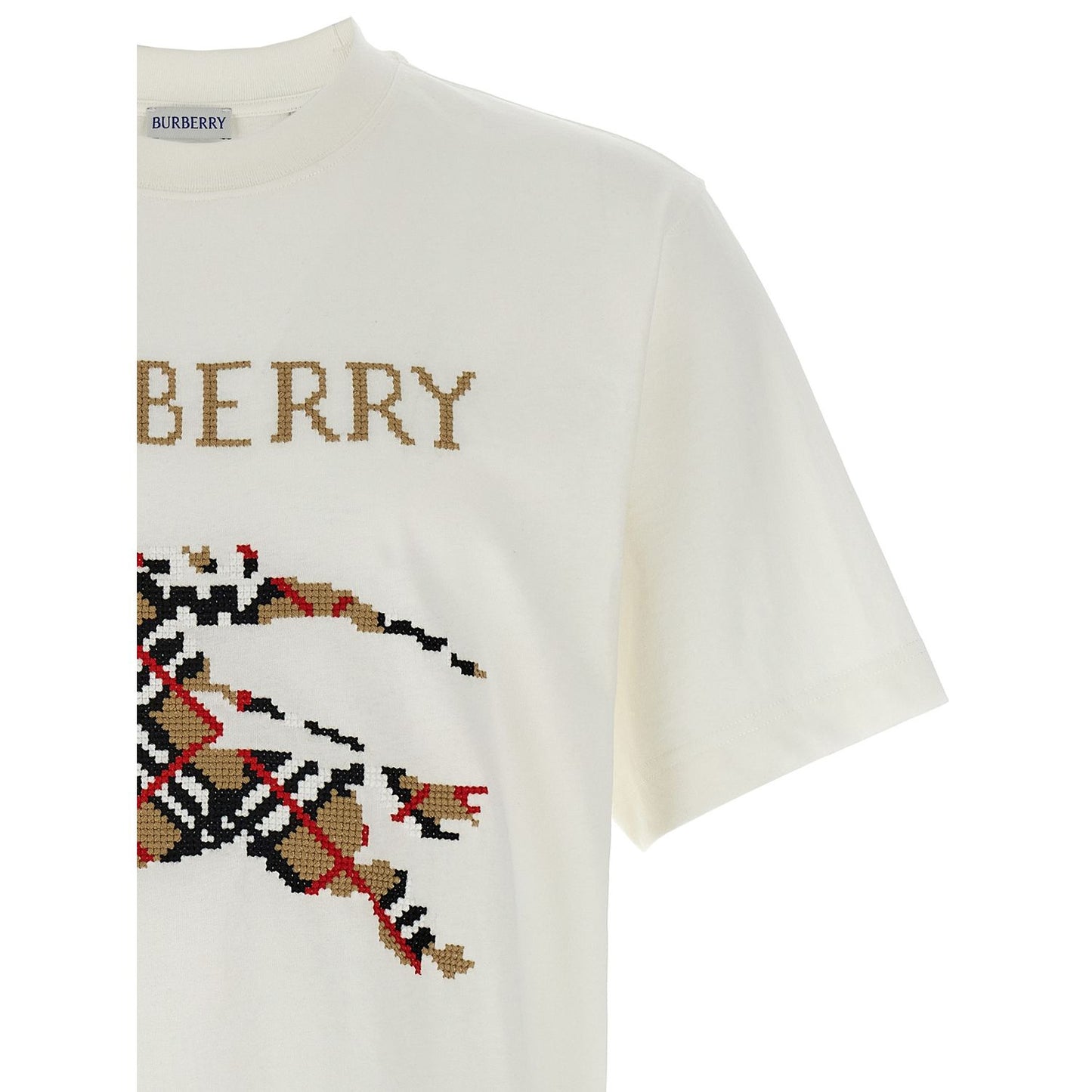 Burberry White Cotton T-Shirt