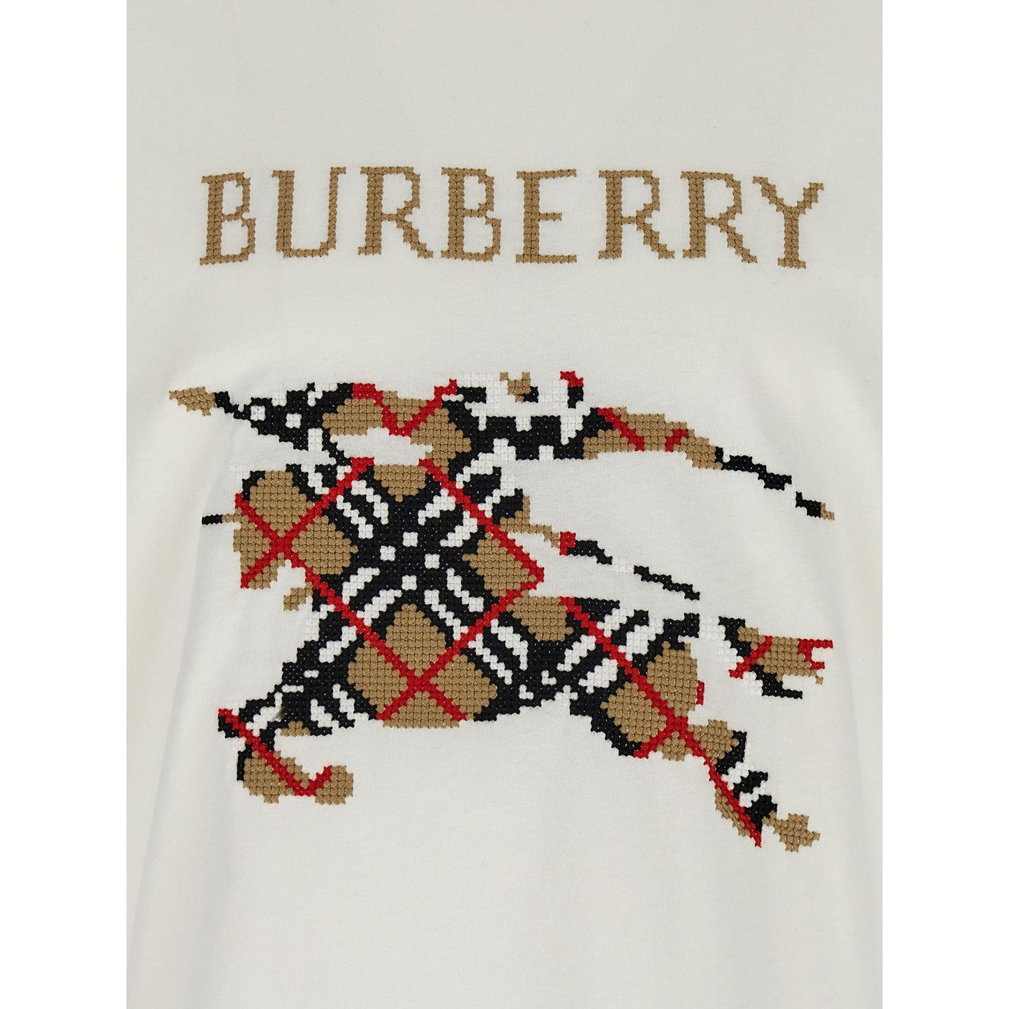 Burberry White Cotton T-Shirt